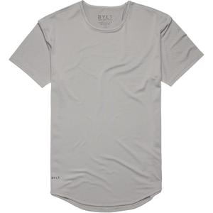 BYLT Performance Drop-Cut Men's T Shirt – Athletic Drop Cut Crewneck Tee – Moisture Wicking, Quick-Dry, Tapered Fit, Storm, XX-Large