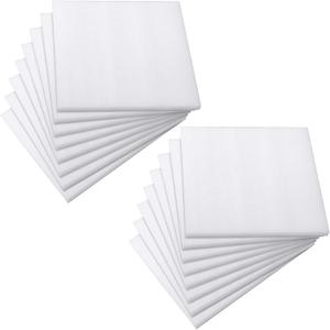 Frienda 16 Pcs Polyethylene Foam Sheet, 12 x 12 x 0.5 Inch, White
