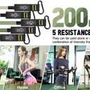 Resistance Bands Set, 200 lbs Heavy Duty Exercise Bands by EZD, Includes Handles, Door Anchor and Ankle Straps, for Home Workout, Strength Training, Physical Therapy, Full Body Workout