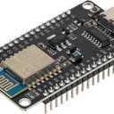 ESP8266 Serial Wireless Module CH340 ESP-12E NodeMCU LUA WiFi V3 Internet Development Board Compatible with Arduino IDE, Micropython