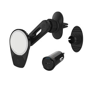 Scosche MSCODVMPD20 MagicMount 4-in-1 Dashboard/Vent/Swing-Arm Mount for MagSafe Wireless Charger (Charger not Included) Car Stand for MagSafe Charging Pad Compatible w/ iPhone 15/14/13/12/Pro/Pro Max