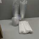 Ginkgo 50-Pack 32oz Clear Plastic Iced Coffee Cups with Lids and Straws, Leak-Proof & Sturdy Disposable To Go Cups for Smoothies, Milkshake, Cold Beverages, Coffee Bar Accessories