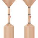 QH.HOME 2 Packs Patio Heater Covers, [2026 Upgraded Tear-Resistant Fabric] Waterproof with Robust Zipper,Dustproof/Wind/Sunlight/Snow-Resistant,(2 Pack-89"H x 33"D x 19"B ,Camel)