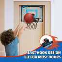 Folimix Mini Basketball Hoop Indoor for Kids, Basketball Hoop Over The Door with LED Lighting, Electronic Scoreboard & 3 Balls, Basketball Toys Gifts for 6 7 8 9 10 11 12 Year Old Teen Boys Christmas