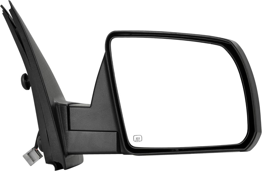 AUTOSAVER88 Door Mirror Compatible with 2007-2013 Tundra Right Passenger Side Mirror with Power Heated Manual Folding