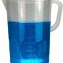 TN LAB Beaker Pitcher Measuring Cup Ultra-Strong Handle Polypropylene Plastic Graduated 5000ml 5L Holds 5.3 Quarts 1.25 Gallons