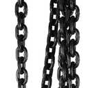 Happybuy 5Ft Chain Sling 5/16 Inch X 5 Ft Engine Lift Chain G80 Alloy Steel Engine Chain Hoist Lifts 3 Ton with 4 Leg Grab Hooks