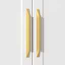 Goldenwarm 10 Pack Gold Cabinet Handles 5 Inch Brushed Brass Drawer Pulls Hardware for Kitchen Cupboard Dresser Pull (5in Hole Centers)