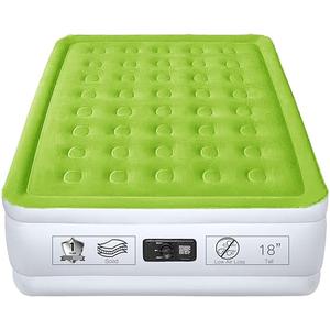 YENING Full Size Air Mattress with Built in Pump Raised Double Blow up Bed Inflatable Camping Airbed Electric 18 Inch Tall