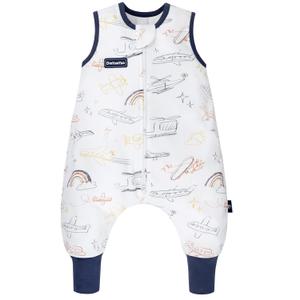 Toddler Sleeping Sack 1.0 Tog Ultra Soft Baby Cotton & Rayon Made from Bamboo Sleep Sack with Feet 1t-2t for 12-24 Months