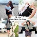 QGGQDD 3 Pack Plus Size Biker Shorts for Women 8" High Waisted Black Shorts for Yoga Workout  (XXL)