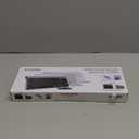 Wireless Keyboard and Mouse Ultra Slim Combo, TopMate 2.4G Silent Compact USB 2400DPI Mouse and Scissor Switch Keyboard Set with Cover, Batteries Included, for PC/Laptop/Windows/Mac - Silver White