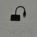 USB 3.0 to HDMI VGA Adapter, USB to HDMI USB to VGA Adapter for 2 Monitors, 1920 * 1080P@60HZ Full HD Display Video Converter Comaptible with Windows 7/8/10/11 and Mac OS Systems