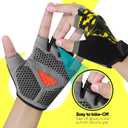 Half Finger Kids Cycling Gloves| Non-Slip, Padded, Antislip, Fingerless Kids Bike Gloves for Boys and Girls | Ideal for BMX, MTB, Gymnastics