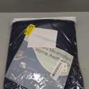 Nanspring Denim Blue Linen Curtains 96 Inches Long 2 Panels Set for Living Room Rod Pocket Back Tab Semi Sheer Light Filtering Protect Privacy Denim Blue Curtain for Bedroom Floor Length 52x96