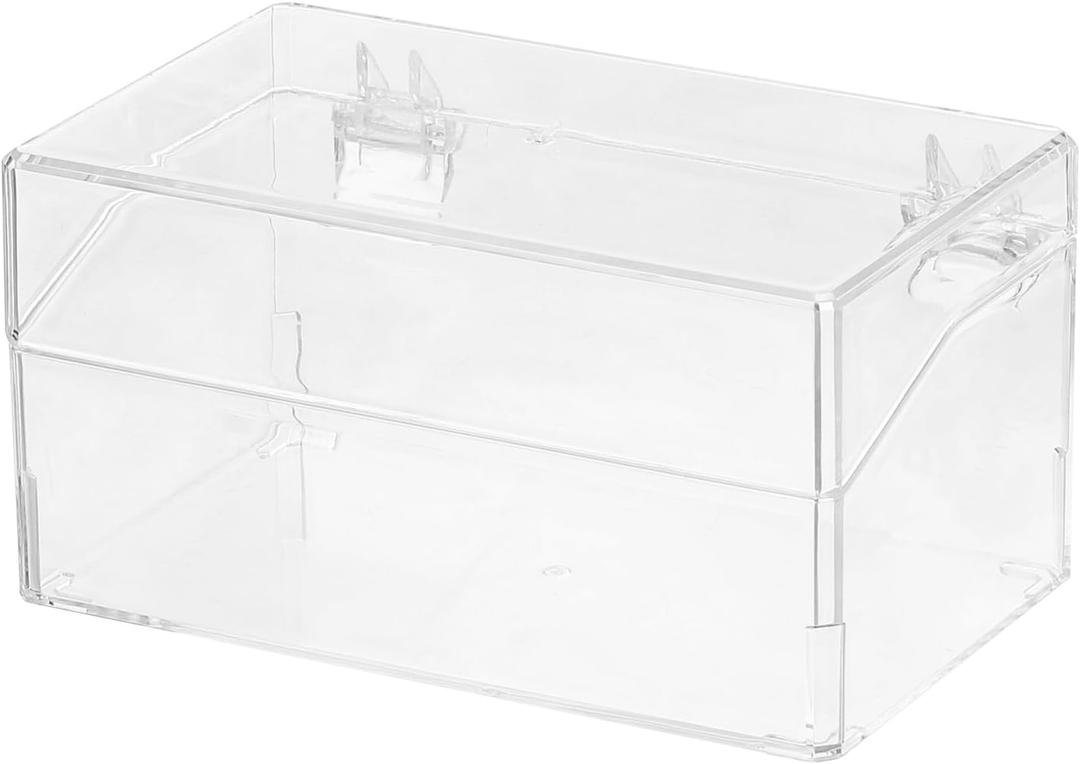MECCANIXITY Clear Acrylic Display Case for 1:32, 6"x 3"x3.3" Display Box Dustproof Organizer Showcase for Model Race Cars Wheels Collectibles