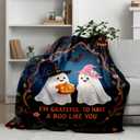 Fleure Esme Gothic Blanket Boo Gifts for Women Men Horror Ghost Blanket for Him Her Boo Basket Stuffers for Girls Couple Girlfriend from Boyfriend Throw Blanket Anniversary Birthday Christmas