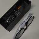 MNVOEQ AI Smart Wireless Bluetooth Translation Glasses for Men/Women with Speakers/Bluetooth&140+ Languages Translation Sports/Travel/Drive/Busniess (C1+AI+Color Change Lenses+Black)