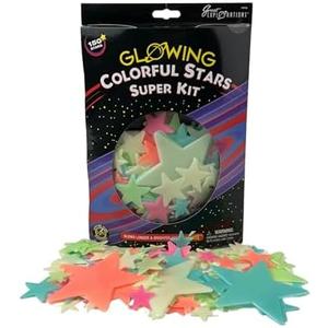Great Explorations: Colorful Stars Super Kit, Glow In The Dark Ceiling Stars. 150 Pieces in an assortment of sizes and colors Great Explorations: Colorful Stars Super Kit, Glow In The Dark Ceiling Stars. 150 Pieces in an assortment of sizes and colors