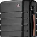 Carry on Luggage Suitcase, 22x14x9 Airline Approved 20 Inch Hardside Carry-on Luggage with Spinner Wheels, Hard Shell Luggage with TSA Lock, Hard Case Small Travel Suitcase (Black, 20-Inch)