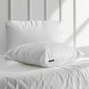 100% Organic Cotton 2 Pack Down Alternative Pillows, King (U.S. Standard), White 2 Count