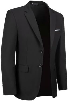 Mens Suit Jackets Casual Two Button Slim Fit Blazers Suit Separates Coat Sport Coats with Pockets for Wedding Prom Party M