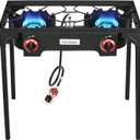 Vivicreate Propane Gas 20 PSIG High Pressure Regulator Outdoor Camping Camp Garden BBQ Grill Stove Burner 