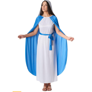 Morph Costumes Virgin Mary Costume For Women Blue Biblical Christmas Nativity Outfit For Adults Holiday Celebrations, Small