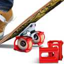 Skateboard Tricks Fast - Perfect for Complete Beginners and Beyond. Fast, Safe, and Easy - Skateboard Accessories for Wheels (Red)