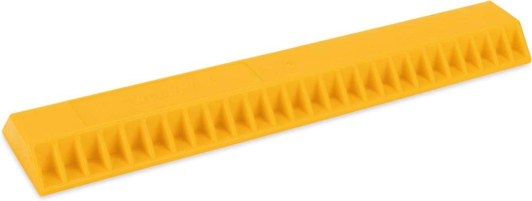 Camco AccuPark Vehicle Parking Aid | Features Heavy Duty High Visible Resin Design | Easy Installation with Adhesive Strips | Measures 18-3/8 x 3-3/4 x 1-1/3 | 1-Pack (44442), One Size