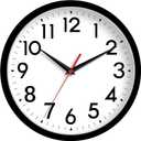 Wall Clock Analog 10 Inch Silent Non Ticking Battery Operated Modern Decorative for Living Room Kitchen Office Bedroom Bathroom(Black)