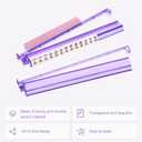 Mahjong Racks with Pushers 4PCS Set Majiang Tile Holder Acrylic Mahjong Racks Accessories and Gifts, Standard