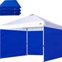 SCOCANOPY SunWall for 12x12 Pop Up Canopy Frame, 3 Pack SideWall Only (12X12, Blue)