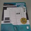 Address Labels 1x2-5/8 Stikcer Paper 30-UP 250 Sheets for Laser/Inkjet Printer Matte 7500 White Blank Printable Labels on 8.5x11 Inch for Mailing, Shipping, and Organizing