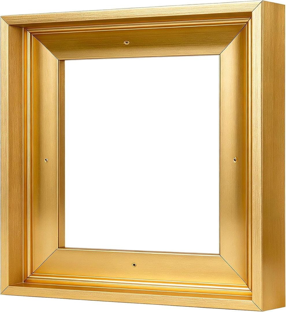 Canvas Frames for 12"x12"Paintings with 0.6"~0.9" Deep Gold