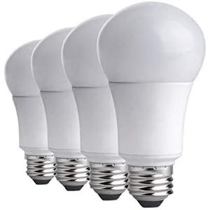 CTKcom A19 LED Light Bulbs 5W(4 Pack) - 40 Watt Equivalent 6000K Daylight White LED Light Bulbs E26/E27 Base, 270 Degree Beam Angle for Home Dining Room Bedroom Living Room, UL Listed, Pack of 4