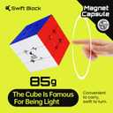 355S Magnetic 3x3 Speed Cube, 48 Magnets Classic Magic Cube Original Stickerless Fast Smooth Great Corner-Cutting Solving Puzzle Game Brain Toy for Kids and Adult