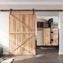 EaseLife 10 FT Sliding Barn Door Hardware Track Kit,Straight Pulley,Slide Smoothly Quietly,Easy Install (10FT Track Kit for 60" Wide Single Door)