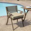 ARDEN Outdoor Seat Cushion, Foam, 4-Pack, 19x19, Tan