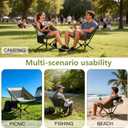 ADSMART Portable Camping Chair Lightweight Folding Chair for Camping - Outdoor Chair Supports 300 Lbs - Camp Chair Outdoor Adventures