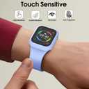 16+16 Pack Band and Case Compatible with Apple Watch Band 46mm 45mm 44mm 42mm 41mm 40mm for Women Men, Watch Band Organizer, Screen Protector Case for iWatch Series 11 10 9 8 7 6 5 4 SE