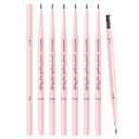Eyebrow Pencils for Women,6Pack Micro Eyebrow Pencil Waterproof Smudgeproof,Ultra-Precise Tip Long-Lasting Brow Pencils for Natural Looking Eyebrows,Built-In Spoolie Brush,01 Elegant Tea Brown.