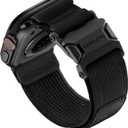 Bandletic Tactical Bands with Magnetic Buckle Compatible with Apple Watch Ultra 3 /Ultra 2 Band Men 49mm, Wide Stretchy Band for iWatch Bands 46mm 45mm 44mm 42mm Series 11 10 9 8 7 6 5 4 3 2 1 SE SE3 (Black)