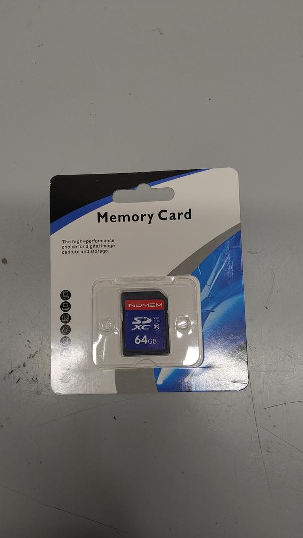 INDMEM SD Card 64GB1Pack, Class 10 64GB High Speed up to 90M/S Full HD Video Flash Memory Card MLC Standard Secure Digital Cards Camera Cards