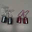 Hicarer 4 Pack Ear Plug Carrying Case, Waterproof Metal Ear Plug Holder with Keychain, Portable Small Pill Case Container for Earplugs, Jewelry, Pill Organizer for Travel or Sports(Pink, Matte Gray)