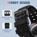 Adorve Compatible with Apple Watch Ultra 3/2/1 Band 49mm for Men - Ocean Sport Strap Rugged Waterproof Silicone Replacement Bands for iWatch Series 11 10 9 8 7 6 5 4 3 2 1 SE 46mm 45mm 44mm 42mm
