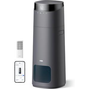 DREO 16L Smart Humidifier Large Room 1000 ft, 130H Cool Mist Air Humidifiers for Bedroom Plants Baby, Top Fill, Remote/Touch/Voice & APP Control, Clean Tank Technology, 30dB, HM755S Grey