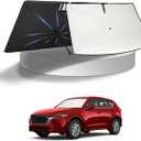 KUST Sun Shade Umbrella for 2017-2025 Mazda CX-5 CX5 CX 5 | Custom Fit Windshield Sunshade | Foldable Sunshade with Bendable Handle | Blocks Heat & UV Rays Keep Car Cool Sunshield