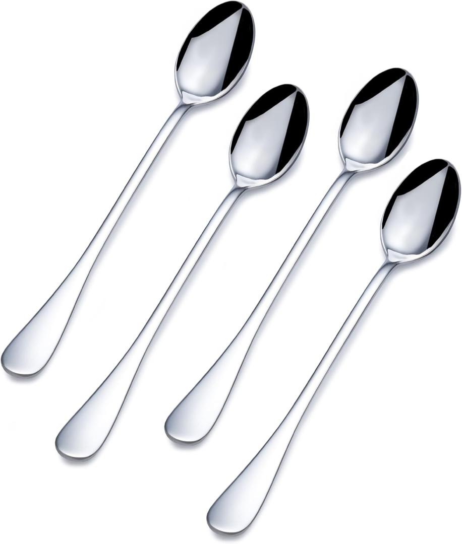 Towle Living Basic Stainless Steel Ice Beverage Spoon, Set of 2