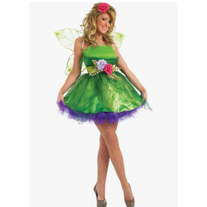 fun shack Fairy Costume For Women Green Dress Halloween Outfit Women’s Dress Up Party Wear XXL